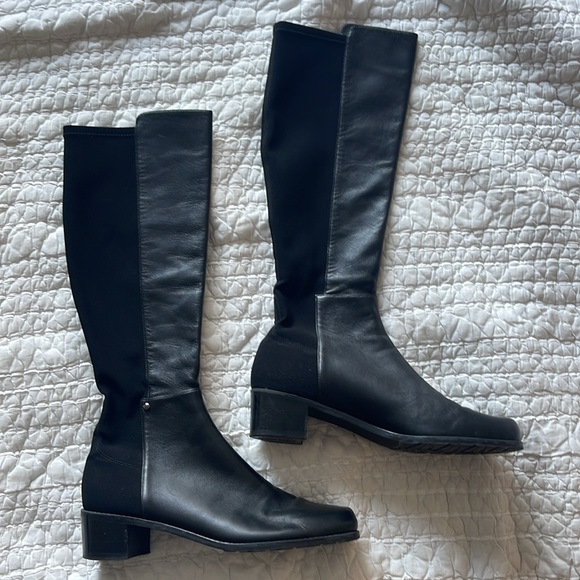 Stuart Weitzman Knee High Leather Boots - Size 9 - Picture 2 of 10